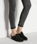 Birkenstock Boston Black narrow Shearling Veloursleder Suede Dames Pantoffels Zwart - Thumbnail 8