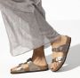 Birkenstock Sydney Birko-Flor Smalle Sandalen voor Dames Grijs Dames - Thumbnail 12