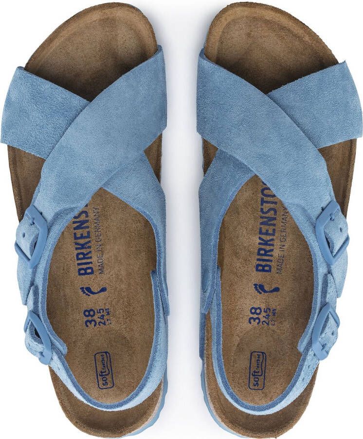 Birkenstock Tulum Sandalen blauw Suede Dames - Foto 3