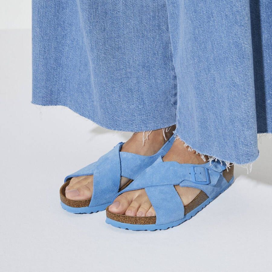 Birkenstock Tulum Sandalen blauw Suede Dames - Foto 5