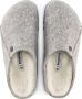 Birkenstock Zermatt narrow Filz Shearling Cozy Home Dames Pantoffels Light Grey - Thumbnail 10