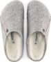 Birkenstock Zermatt narrow Filz Shearling Cozy Home Dames Pantoffels Light Grey - Thumbnail 7