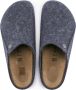 Birkenstock Pantoffels Heren Andermatt Wolvilt Sloffen Standaard Blauw Regular - Thumbnail 5