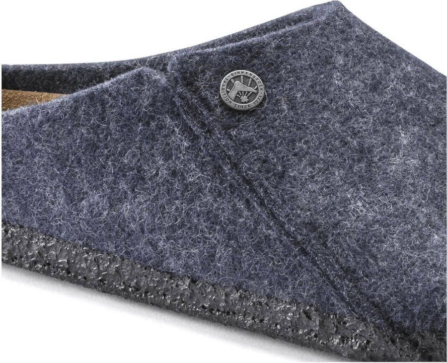 Birkenstock Pantoffels Heren Andermatt Wolvilt Sloffen Standaard Blauw Regular - Foto 6