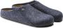 Birkenstock Pantoffels Andermatt Wolvilt Sloffen Standaard Blauw Regular - Thumbnail 9