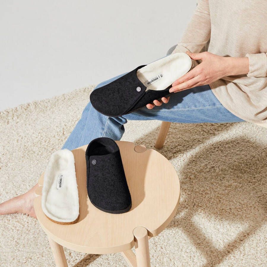 Birkenstock Zermatt Rivet dames slof grijs