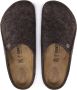 Birkenstock Wolvilt Slipper met Uitneembaar Voetbed Brown - Thumbnail 13