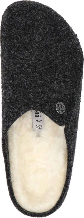 Birkenstock Zermatt Shearling WZ Narrow Dames Sloffen Antrachite