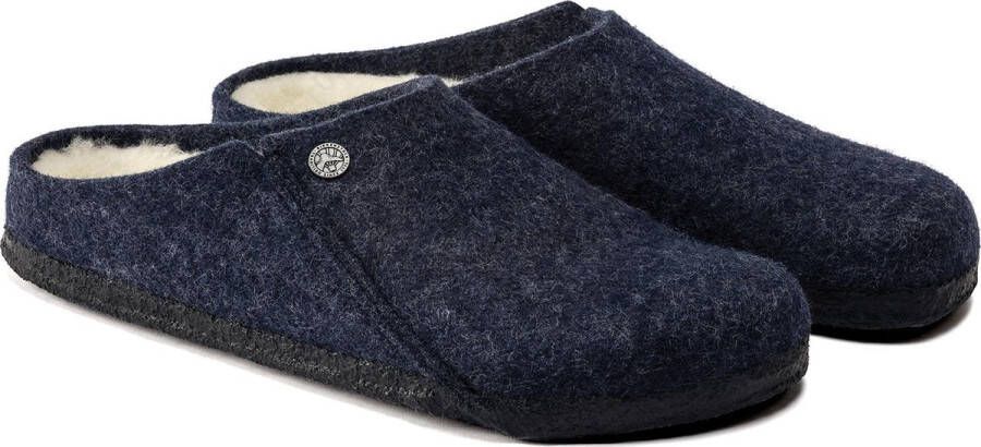 Birkenstock Zermatt Pantoffels Dark Blue Regular fit | Blauw | Wolvilt - Foto 11