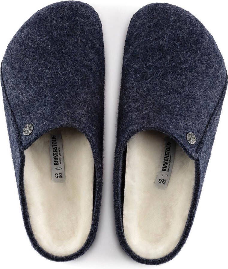 Birkenstock Zermatt Pantoffels Dark Blue Regular fit | Blauw | Wolvilt - Foto 7