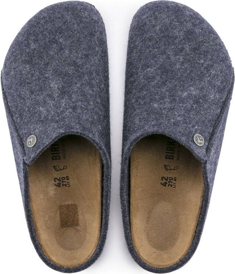 Birkenstock Zermatt Standard WZ Narrow Dames Sloffen Dark Blue