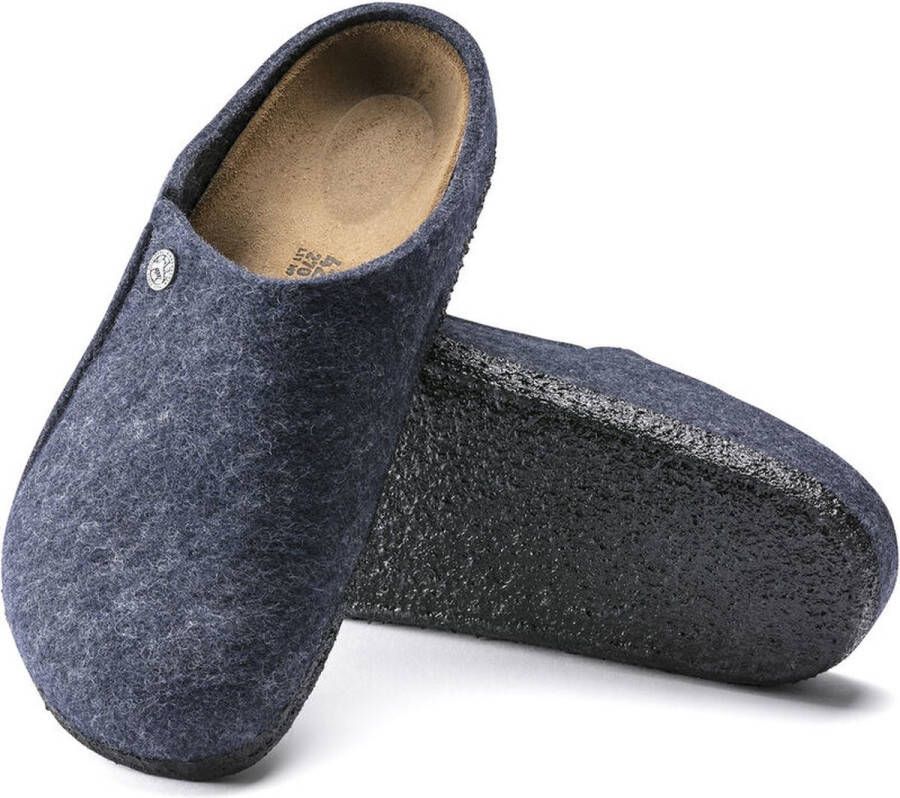 Birkenstock Zermatt Standard WZ Narrow Dames Sloffen Dark Blue