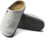 Birkenstock Zermatt narrow Filz Shearling Cozy Home Dames Pantoffels Light Grey - Thumbnail 6