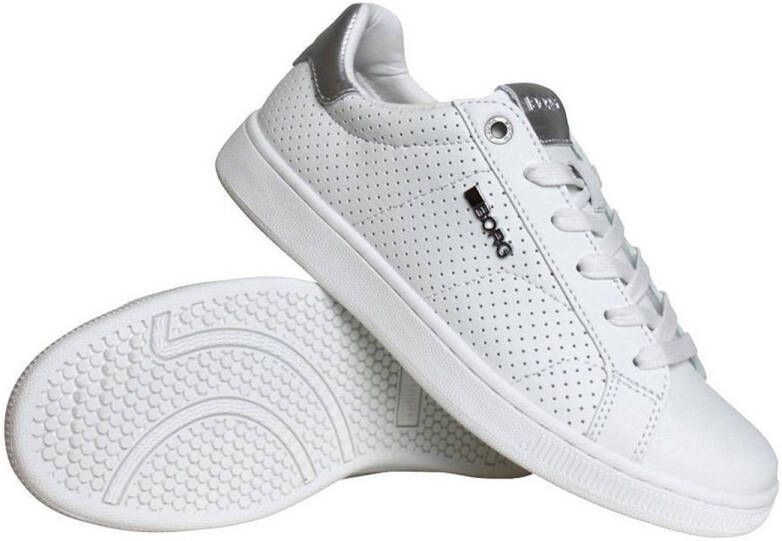 Björn Borg Dames Sneakers Wit Zilver