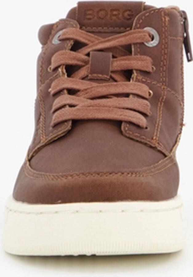 Björn Borg gevoerde hoge jongens sneakers Bruin Uitneembare zool