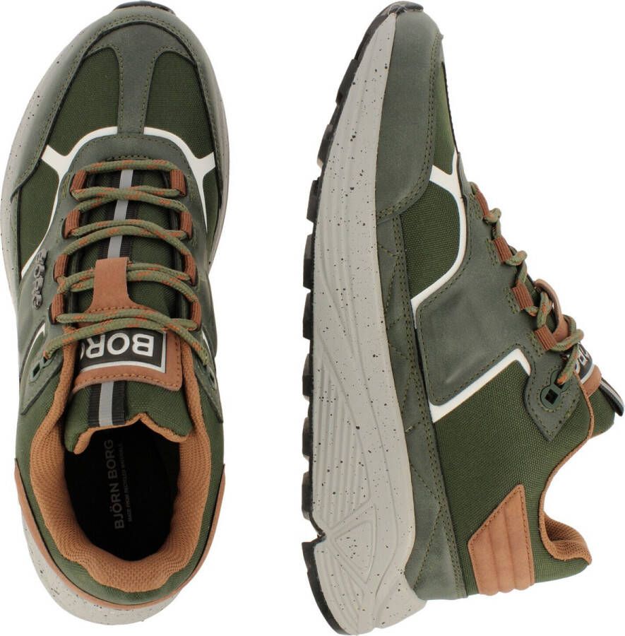 Björn Borg Groene Veterschoenen R1300 Mid