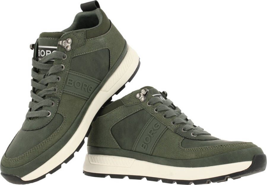 Björn Borg H100 Mid Cas M groen sneakers heren