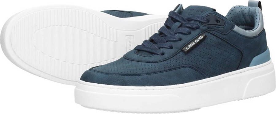 Björn Borg Lage Nubuck Leren Sneaker T1920 PRF Blauw Heren - Foto 12