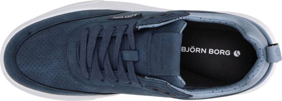 Björn Borg Lage Nubuck Leren Sneaker T1920 PRF Blauw Heren - Foto 5
