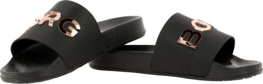 Björn Borg Knox Mld Met K Badslippers Slippers flip flops Meisjes Zwart