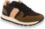 Björn Borg R455 CTR W suède sneakers zwart bruin beige - Thumbnail 5