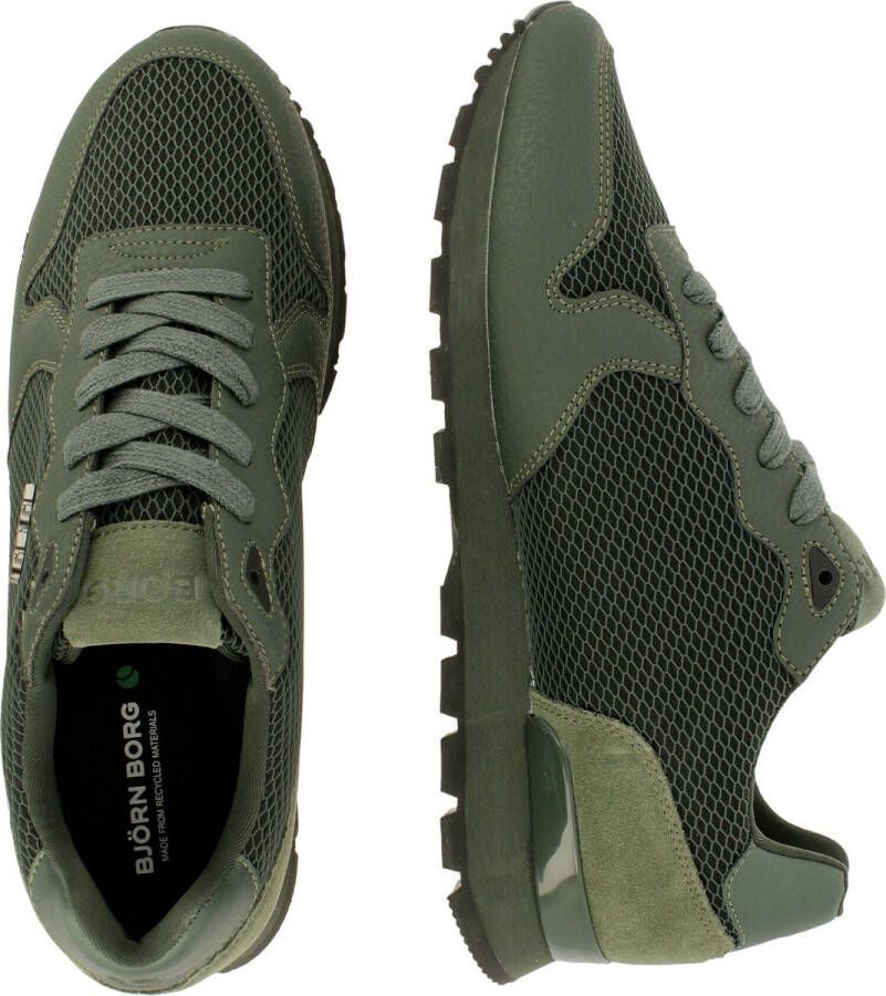 Björn Borg Bjorn Borg R440 Kpu Tnl M Lage sneakers Leren Sneaker Heren Groen - Foto 7