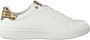 Björn Borg Klassieke lage sneaker met metallic luipaard details White Dames - Thumbnail 30