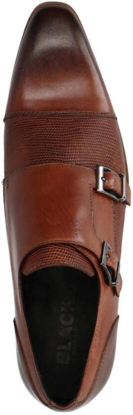 Black Label Heren Bruine leren gespschoenen