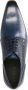Black Label Heren Donkerblauwe leren veterschoenen - Thumbnail 5