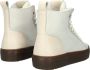 Blackstone Premium Leren Sneaker met Schapenvacht Voering White Dames - Thumbnail 10