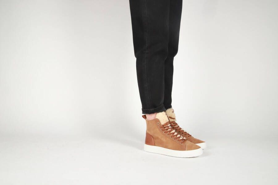 Blackstone AKNA YL55 RUST HIGH SNEAKER Vrouw Brown