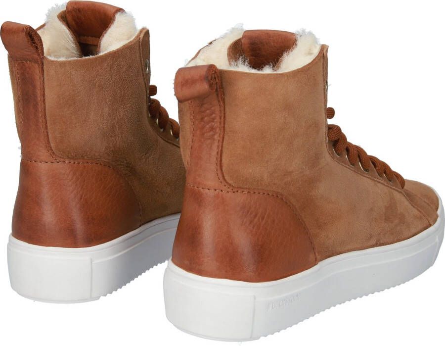 Blackstone AKNA YL55 RUST HIGH SNEAKER Vrouw Brown