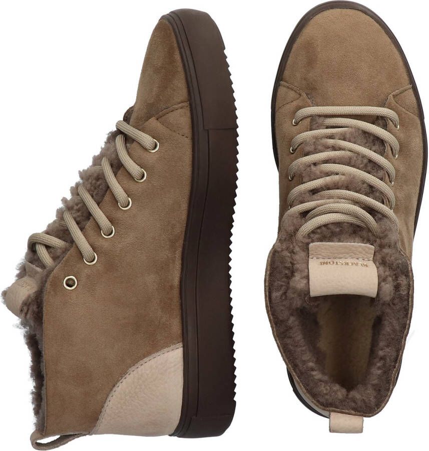 Blackstone ARNAQ QL48 FOSSIL MID SNEAKER FUR Vrouw FOSSIL