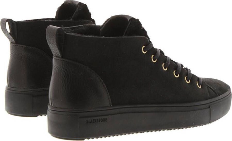 Blackstone ARNAQ QL48 NERO MID SNEAKER SHEEPSKIN Vrouw Black