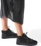 Blackstone ARNAQ QL48 NERO MID SNEAKER SHEEPSKIN Vrouw Black - Thumbnail 3