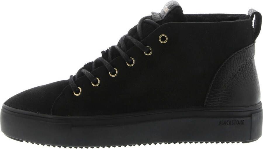 Blackstone ARNAQ QL48 NERO MID SNEAKER SHEEPSKIN Vrouw Black