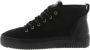 Blackstone ARNAQ QL48 NERO MID SNEAKER SHEEPSKIN Vrouw Black - Thumbnail 8