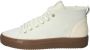 Blackstone ARNAQ QL48 OFF WHITE MID SNEAKER SHEEPSKIN Vrouw Beige - Thumbnail 4