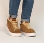 Blackstone ARNAQ QL48 RUST MID SNEAKER SHEEPSKIN Vrouw Brown - Thumbnail 3