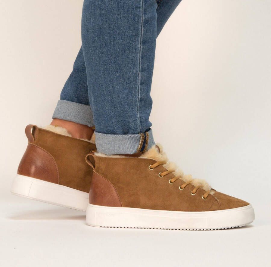 Blackstone Arnaq Rust Sneaker (mid) Vrouw Cognac