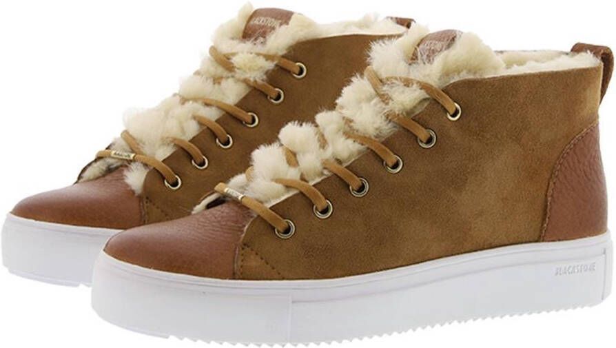 Blackstone Arnaq Rust Sneaker (mid) Vrouw Cognac