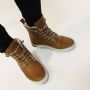 Blackstone Hoge Icon Emily trainers met ritssluiting Bruin Dames - Thumbnail 11