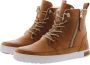 Blackstone Hoge Icon Emily trainers met ritssluiting Bruin Dames - Thumbnail 6