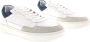 Blackstone Drew Zg46 White Navy LOW Sneaker White Heren - Thumbnail 6