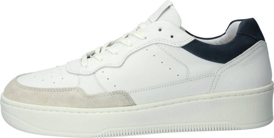 Blackstone DREW ZG46 WHITE NAVY LOW SNEAKER Man White