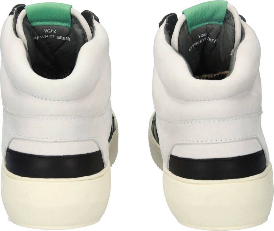 Blackstone DWAYNE YG02 OFF WHITE GREEN HIGH SNEAKER Man White