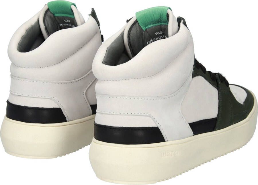 Blackstone DWAYNE YG02 OFF WHITE GREEN HIGH SNEAKER Man White