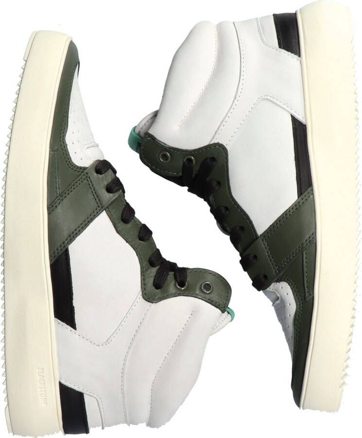 Blackstone DWAYNE YG02 Off White Green Sneaker (high) Heren Off white