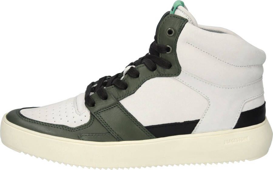 Blackstone DWAYNE YG02 Off White Green Sneaker (high) Heren Off white