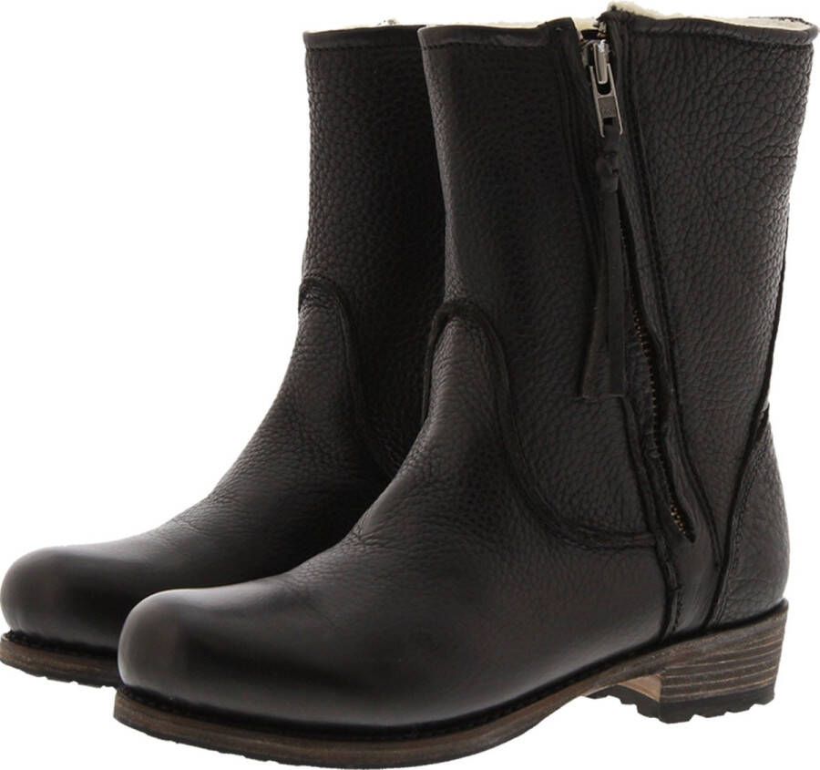 Blackstone EW74 BLACK WOMENS BOOT SHEEPSKIN Vrouw Black